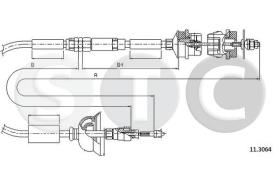 STC T482708 - CABLE EMBRAGUE 405 1,6-1,8-2,0-1,9 DS
