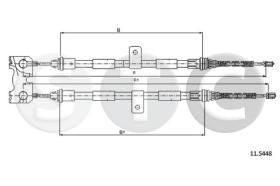 STC T481812 - CABLE FRENO PUMA