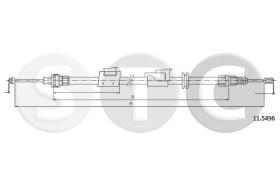 STC T481849 - CABLE FRENO GALAXY ALL SX-LH