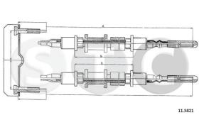 STC T482488 - CABLE FRENO OMEGA ALL (CH.J1030902à /