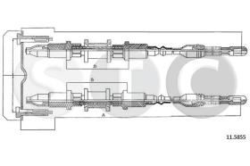 STC T482499 - CABLE FRENO ASTRA SWALL