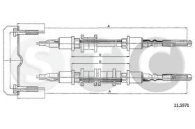 STC T482497 - CABLE FRENO VECTRA 4X4-CALIBRA ALL  CH