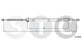 STC T483082 - CABLE FRENO CLIO 1,216V C/ABS   SX-LH