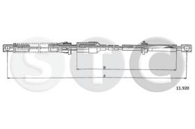 STC T481895 - CABLE ACELERADOR TRANSIT BENZINA