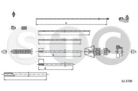 STC T481364 - CABLE FRENO DAILY 50C13/C15 BUS ANT.-F