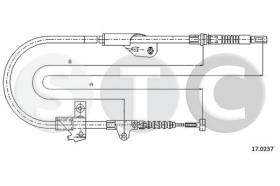 STC T482323 - CABLE FRENO PRIMERA P11 1,8 16V-DS-TDS