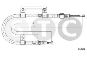STC T482211 - CABLE FRENO 626-MX6 ALL    SX-LH