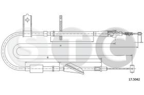 STC T483343 - CABLE FRENO WAGON R+SX-LH
