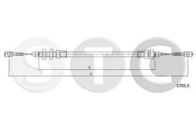 STC T481525 - CABLE ACELERADOR DAILY 35.10-45.10-49.