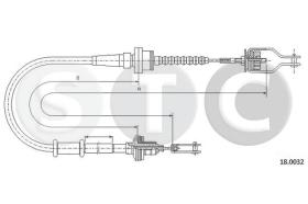 STC T482288 - CABLE EMBRAGUE PULSAR-200SX (SR20DE)
