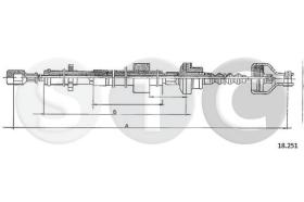 STC T481965 - CABLE EMBRAGUE PRIDE