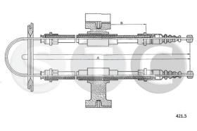 STC T482089 - CABLE FRENO DELTA 1,6-HF-TURBO-TURBO D