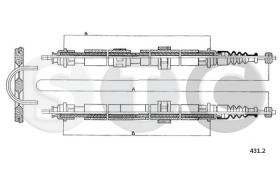 STC T481290 - CABLE FRENO 164 ALL
