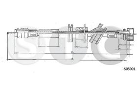 STC T480915 - CABLE CUENTAKILOMETROS 190 ALL 4 SPEED