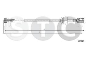 STC T481242 - CABLE CUENTAKILOMETROS CINQUECENTO 700