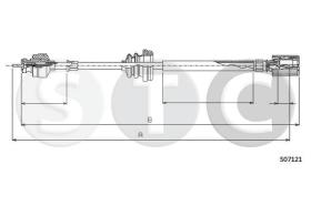 STC T481231 - CABLE CUENTAKILOMETROS DUCATO MM.?1240