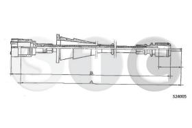 STC T482974 - CABLE CUENTAKILOMETROS R4 GTL - TL MM.
