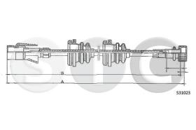 STC T483650 - CABLE CUENTAKILOMETROS GOLF 1,1 - 1,3