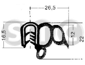 STC T400774 - PERFIL PUERTA VW-IBIZA