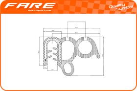 FARE 1331 - PERFIL CONTORNO PUERTAS SEAT-VW 50M