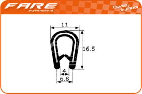 FARE PF001 - BURLETE PVC FLEXIBLE (ALMA METALIC)