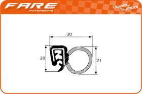 FARE PF005 - GOMA ESTANQUEIDAD PUERTA P.106/205