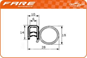 FARE PF008 - GOMA ESTANQUEIDAD PUERTA UNIVE