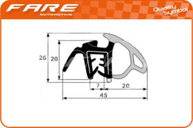FARE PF017 - GOMA ESTANQUEIDAD PUERTA VW.GOLF 00