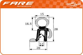 FARE PF025 - GOMA ESTANQUEIDAD MALETERO VW.GOLF