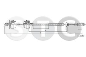 STC T480734 - *** CABLE EMBRAGUE C 15 BZ 1118CC- 1294CC