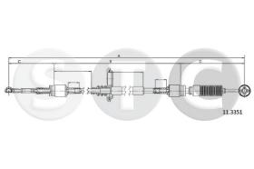 STC T480907 - *** CABLE CAMBIO VIANO (639) ALL