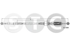STC T481141 - *** CABLE CAMBIO SEICENTO 1,1