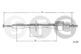 STC T481651 - *** CABLE EMBRAGUE TAUNUS 2,0