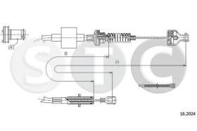 STC T482241 - *** CABLE EMBRAGUE COLT ALL
