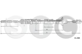 STC T482398 - *** CABLE EMBRAGUE ASCONA B 1,6-1,9-2,0