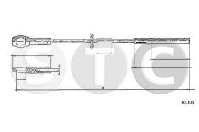 STC T483609 - *** CABLE EMBRAGUE 1500-1600 TYPE 3