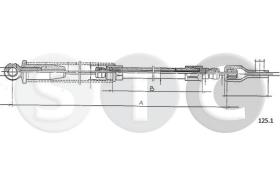 STC T481570 - CABLE STARTER 500 D - F - L
