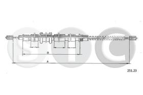 STC T480476 - CABLE FRENO 33 CON ABS DX/SX-RH/LH
