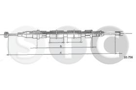 STC T480554 - CABLE FRENO 200 ALL (DISC BRAKE) DX-RH