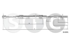 STC T480644 - CABLE FRENO 728-733-735 DX/SX-RH/LH