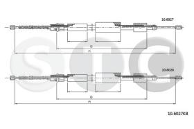 STC T480844 - CABLE FRENO ZX ALL 1,4-1,8-1,9TDS àCH.