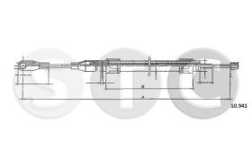 STC T480924 - CABLE FRENO 200-220-230-240-250-280-30