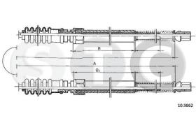 STC T480930 - CABLE FRENO 309B-309D-L408G