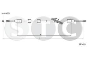 STC T480975 - CABLE FRENO CLASSE CSPORTCOUPE'/CLK A