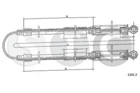 STC T481266 - CABLE FRENO 128 ALL