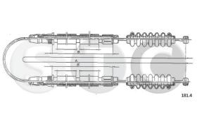 STC T481267 - CABLE FRENO 124 SPYDER