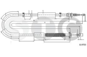 STC T481368 - CABLE FRENO BRAVO ALL DX-RH