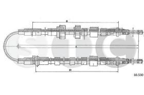 STC T481761 - CABLE FRENO ESCORT 1,1-1,3-1,6 DIESEL