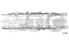 STC T481779 - CABLE FRENO SIERRA SW C/ABS