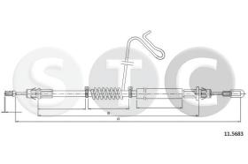 STC T481858 - CABLE FRENO TRANSIT ALL RWD VAN 460E D